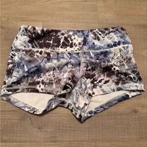 Fleo Marble Blue and Black Athletic Shorts